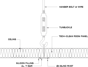 Detailed Drawing of Ceiling Hanger Image